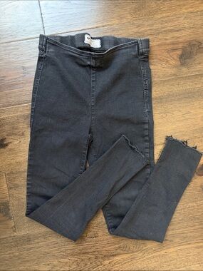 Free People Black Straight Leg Pants
